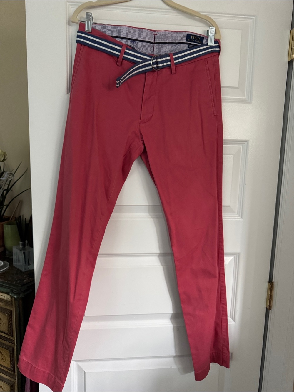 Polo Ralph Lauren. 30/32. Worn once. Looks great.  Belt included.